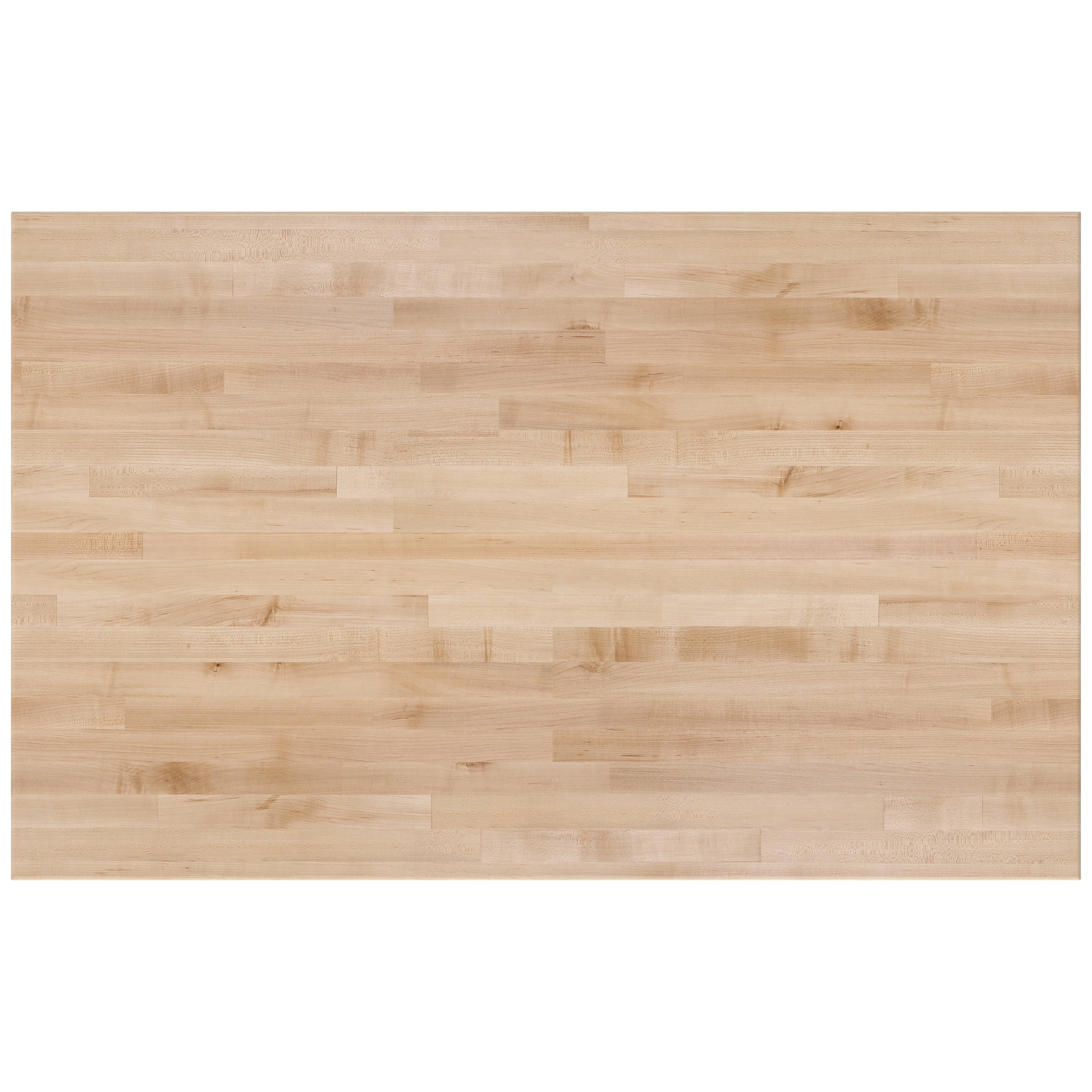 NPS® Aero-Lift Table, Wood Frame, 30" x 48", Butcherblock Top, Surface Color: Maple, Frame Color: Black (Optional Book Compartment Add On)