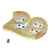 Cribbage - Board  &  Pegs 2 Track Mini "29" Wood