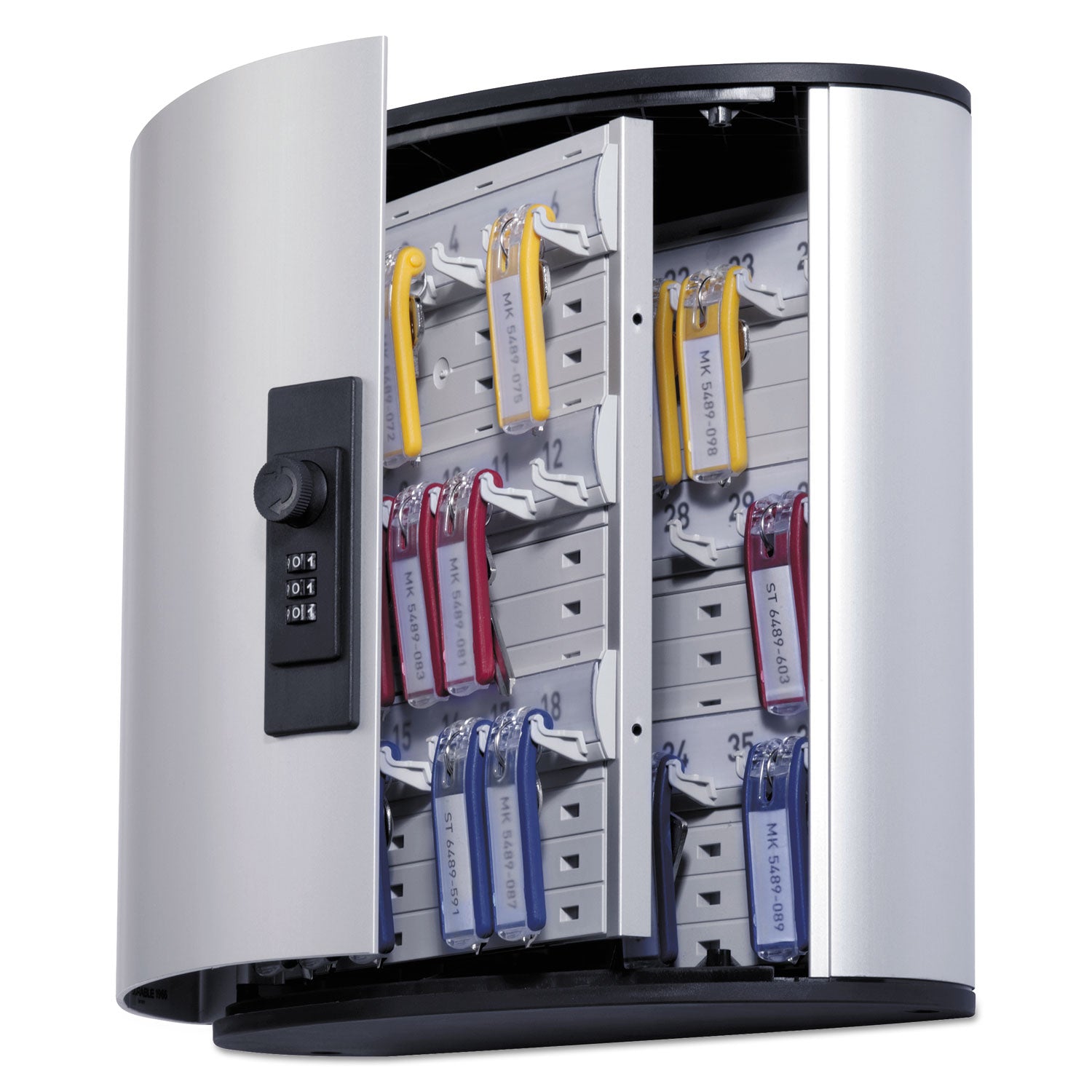 11.9" Width x 4.9" Depth x 11" Height - Security Lock - Silver - Aluminum