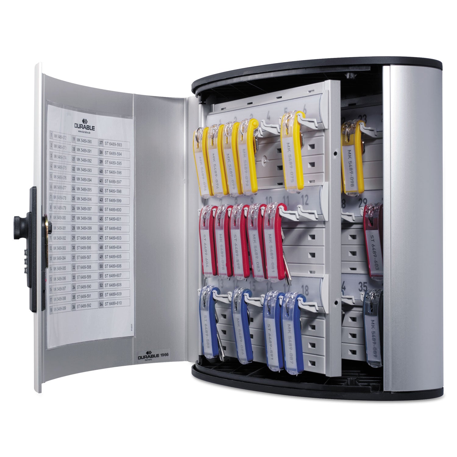 11.9" Width x 4.9" Depth x 11" Height - Security Lock - Silver - Aluminum
