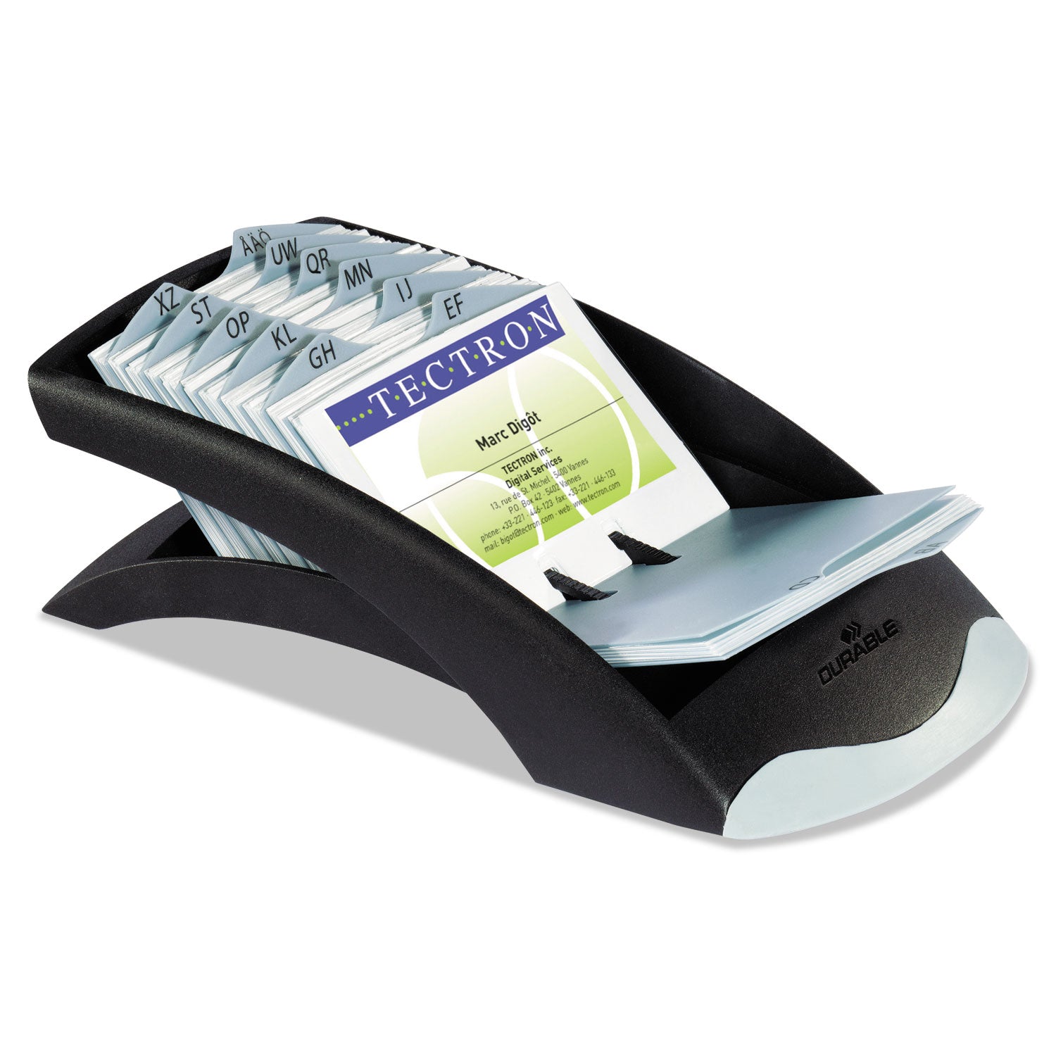 200 Card Capacity - For 2.88" x 4.13" Size Card - Black, Gray