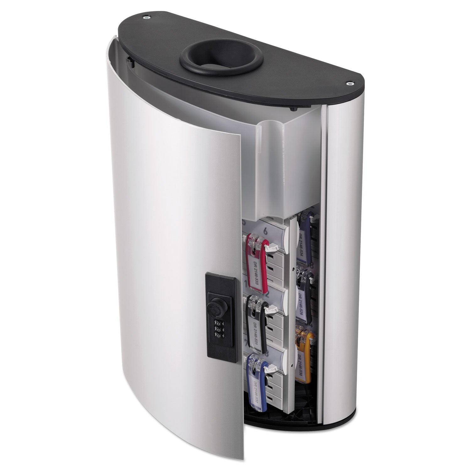 11.8" Width x 4.6" Depth x 15.5" Height - Lockable - Silver - Aluminum