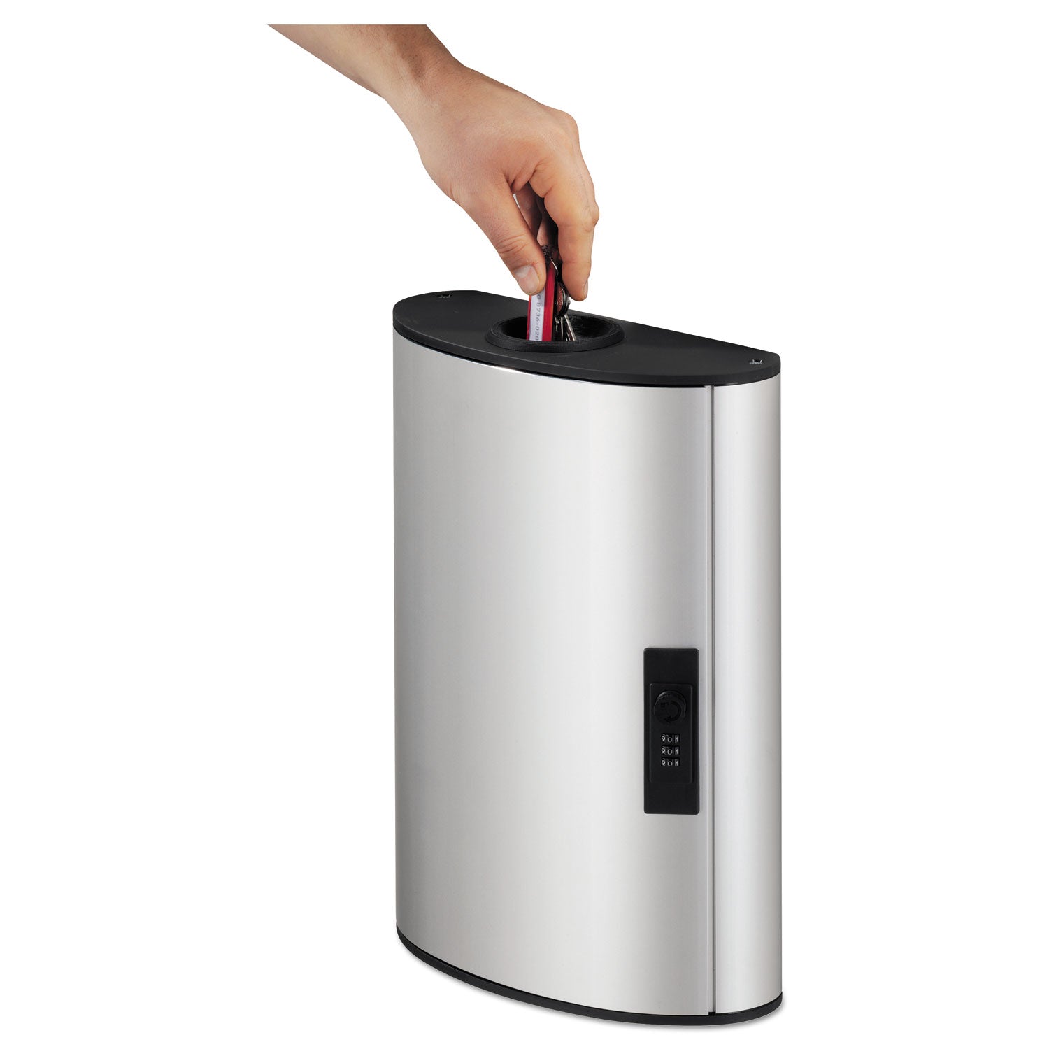11.8" Width x 4.6" Depth x 15.5" Height - Lockable - Silver - Aluminum