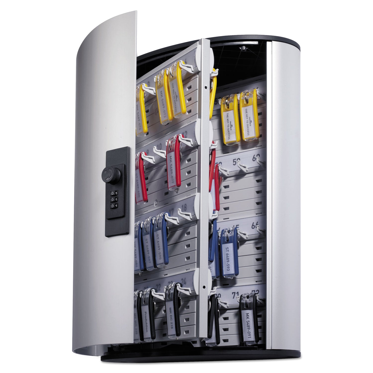 11.1" Width x 4.8" Depth x 15.7" Height - Security Lock - Silver - Aluminum