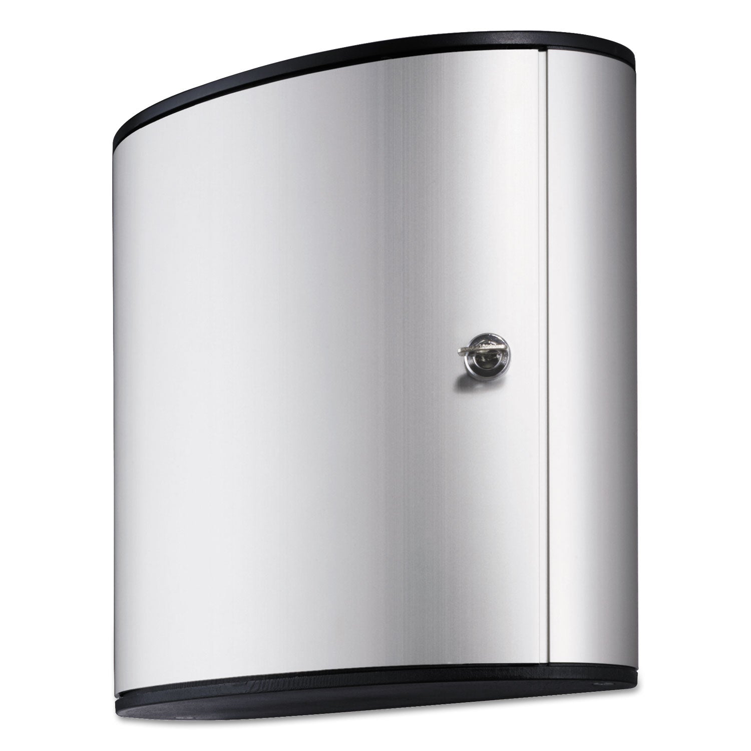 4.8" Width x 11" Depth x 11.9" Height - 1 x Front Open Door(s) - Security Lock - Silver - Aluminum
