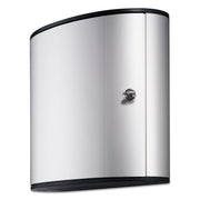 4.8" Width x 11" Depth x 11.9" Height - 1 x Front Open Door(s) - Security Lock - Silver - Aluminum