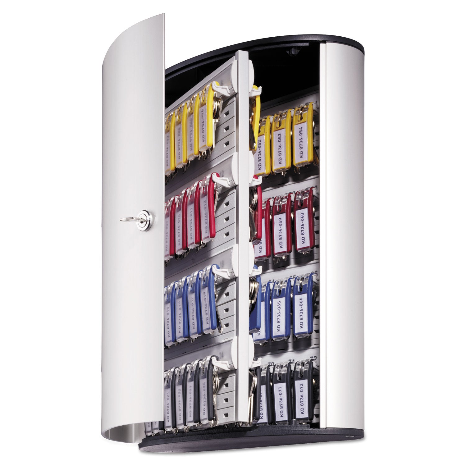 11.9" Width x 4.8" Depth x 15.7" Height - 1 x Door(s) - Security Lock - Silver - Aluminum