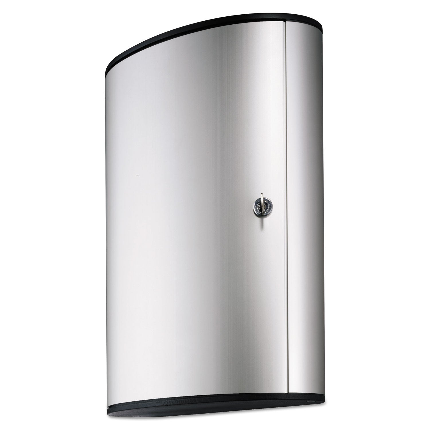 11.9" Width x 4.8" Depth x 15.7" Height - 1 x Door(s) - Security Lock - Silver - Aluminum
