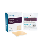 SiliGentle - Non-Adhesive Silicone Foam Dressing, 4" x 4" - 10 pcs per Box/12 boxes per Case