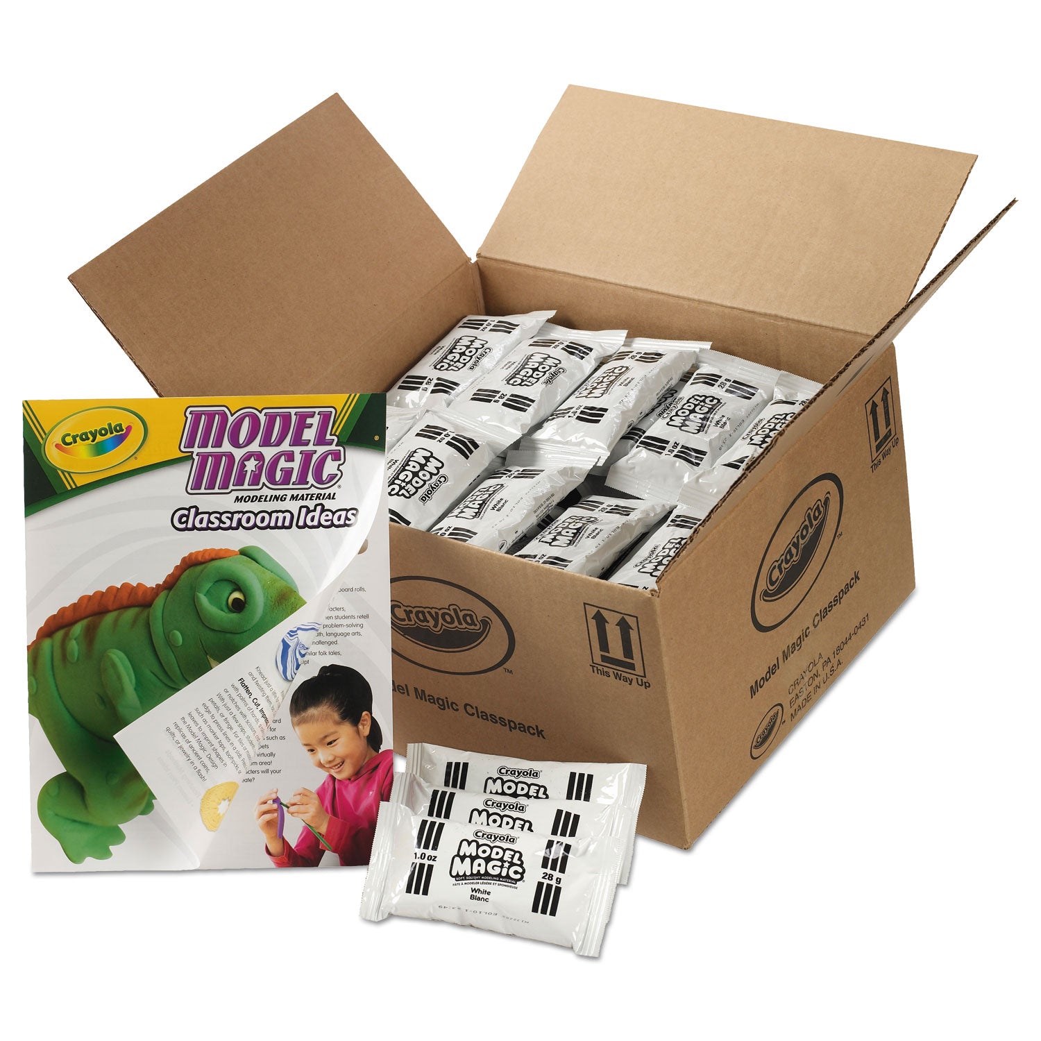 Model Magic Modeling Compound,1 Oz Packs, 75 Packs, White, 6 Lbs 13 Oz