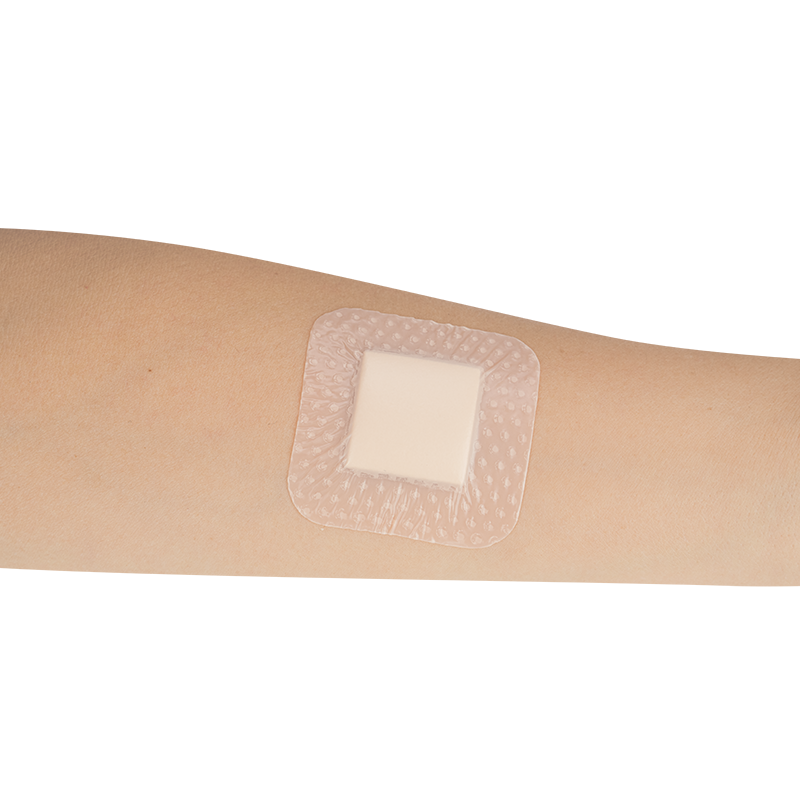 SiliGentle - Silicone Bordered Foam Dressing, 2" x 2" - 10 pcs per Box/12 boxes per Case