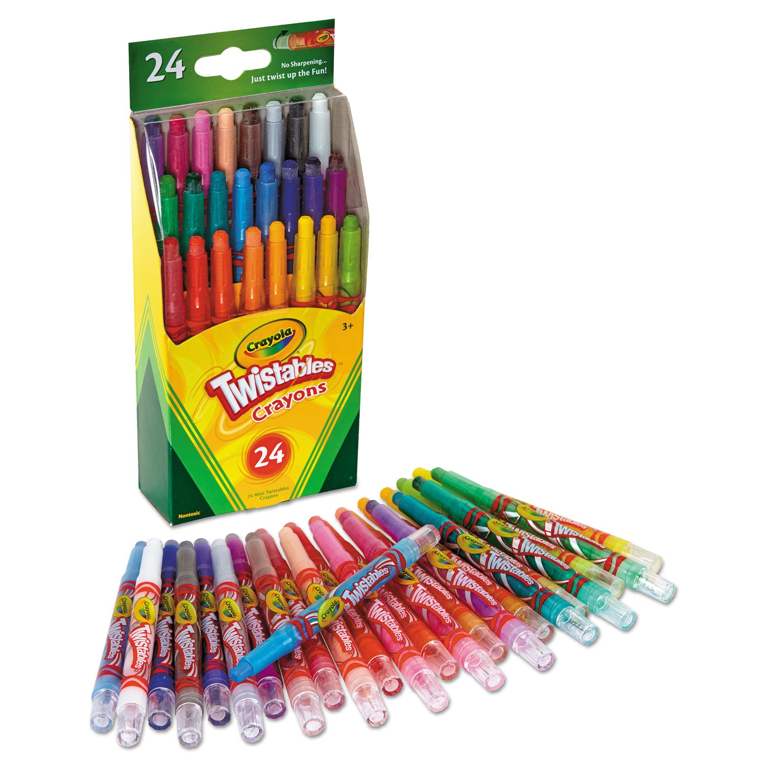 For Child - Red, Scarlet, Red Orange, Orange, Yellow-orange, Yellow, Green, Yellow Green, Blue Green, Blue, Red Violet, ... - Plastic - 24 / Set