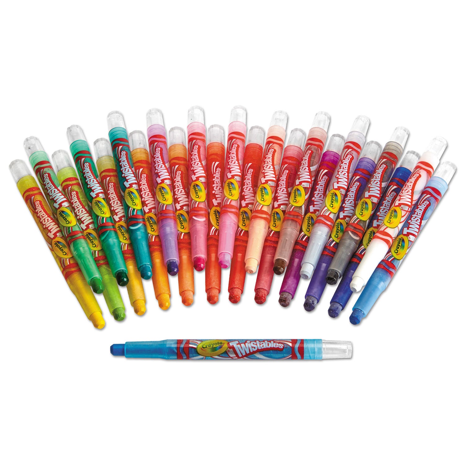 For Child - Red, Scarlet, Red Orange, Orange, Yellow-orange, Yellow, Green, Yellow Green, Blue Green, Blue, Red Violet, ... - Plastic - 24 / Set