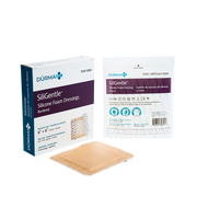 SiliGentle - Silicone Bordered Foam Dressing, 6" x 6" - 10 pcs per Box/12 boxes per Case