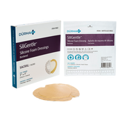SiliGentle - Silicone Bordered Foam Dressing, Sacral, 7" x 7" - 5 pcs per Box/12 boxes per Case
