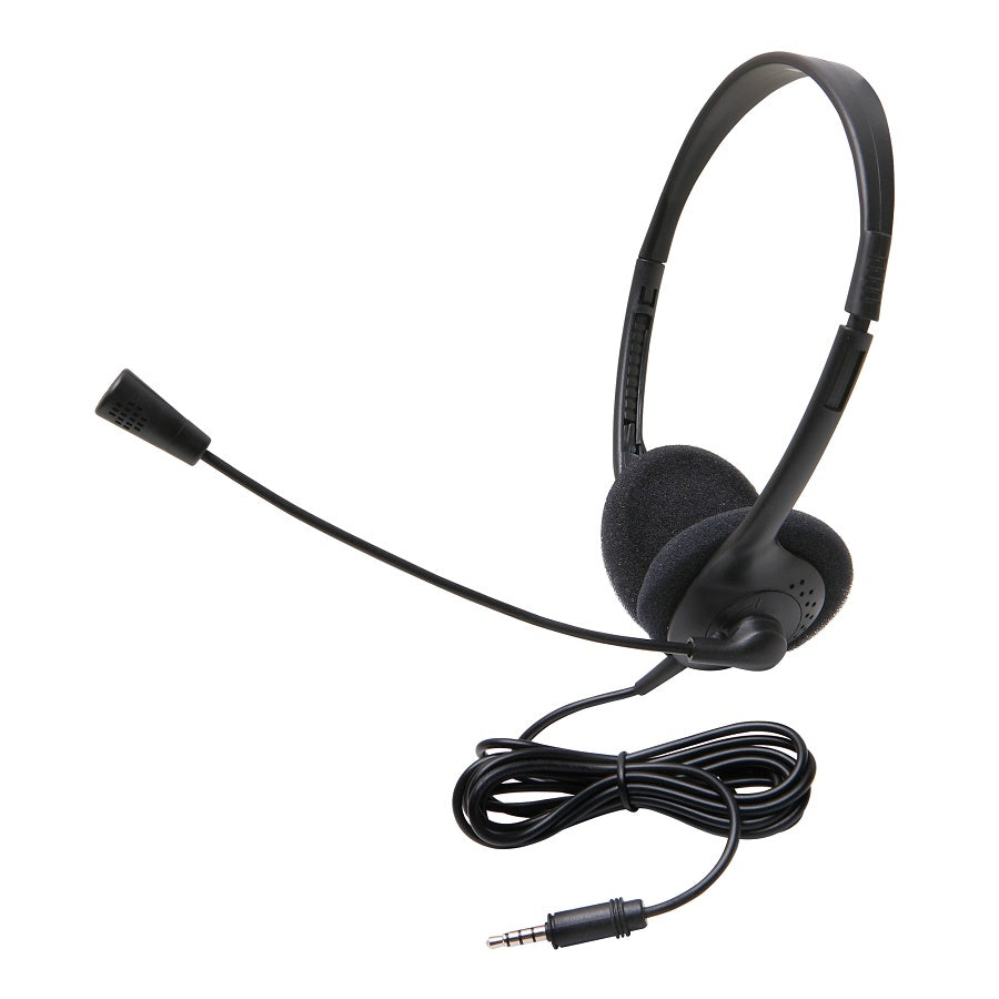 Lightweight Personal Multimedia Stereo Headset with "To Go" Plug