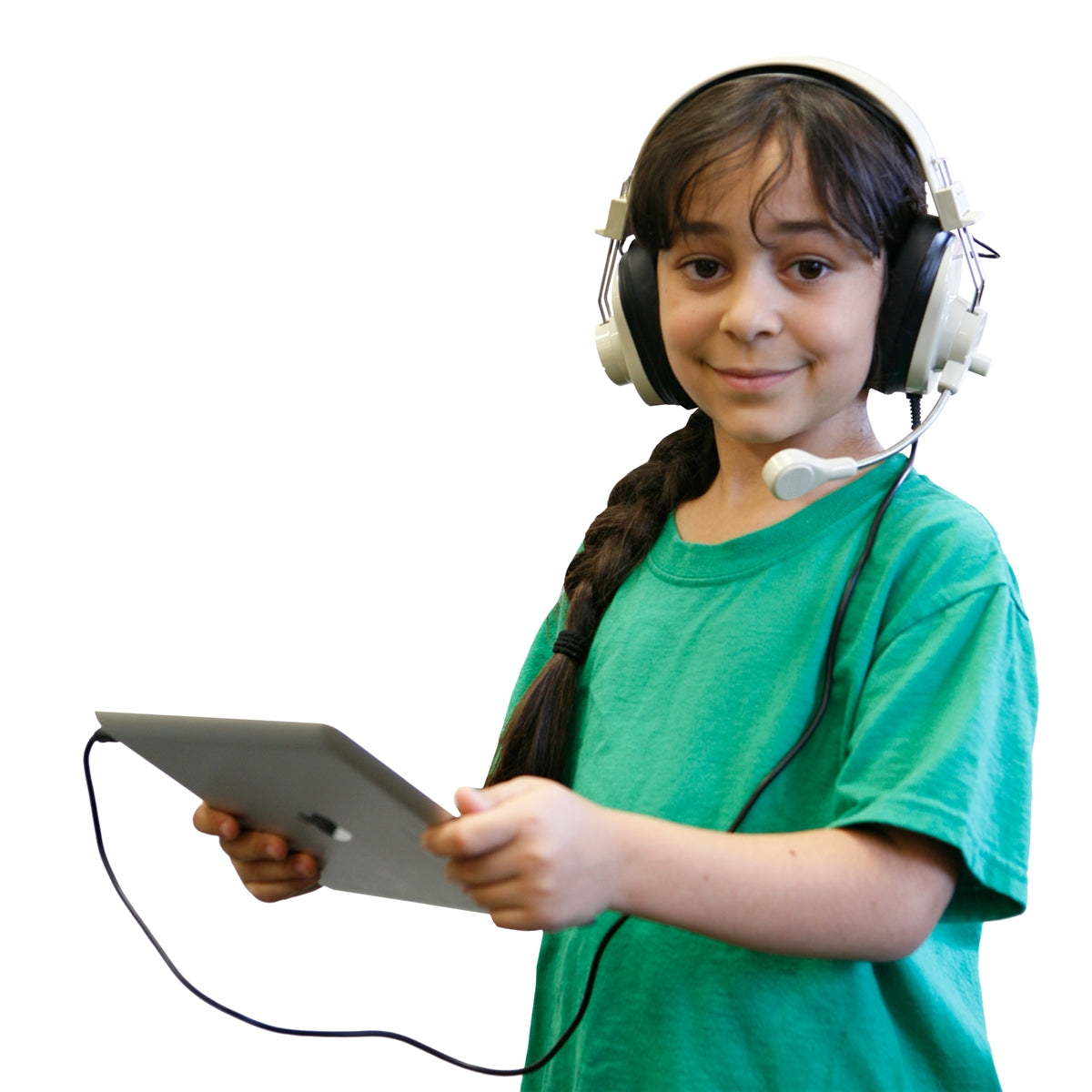 Deluxe Stereo Headset with "To Go" Plug & 2-Layered Cord, Beige