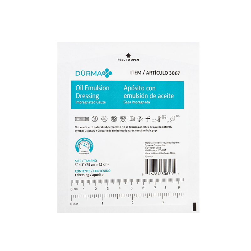 Oil Emulsion Dressing, 3" x 3" - 50 pcs per Box/4 Boxes per Case