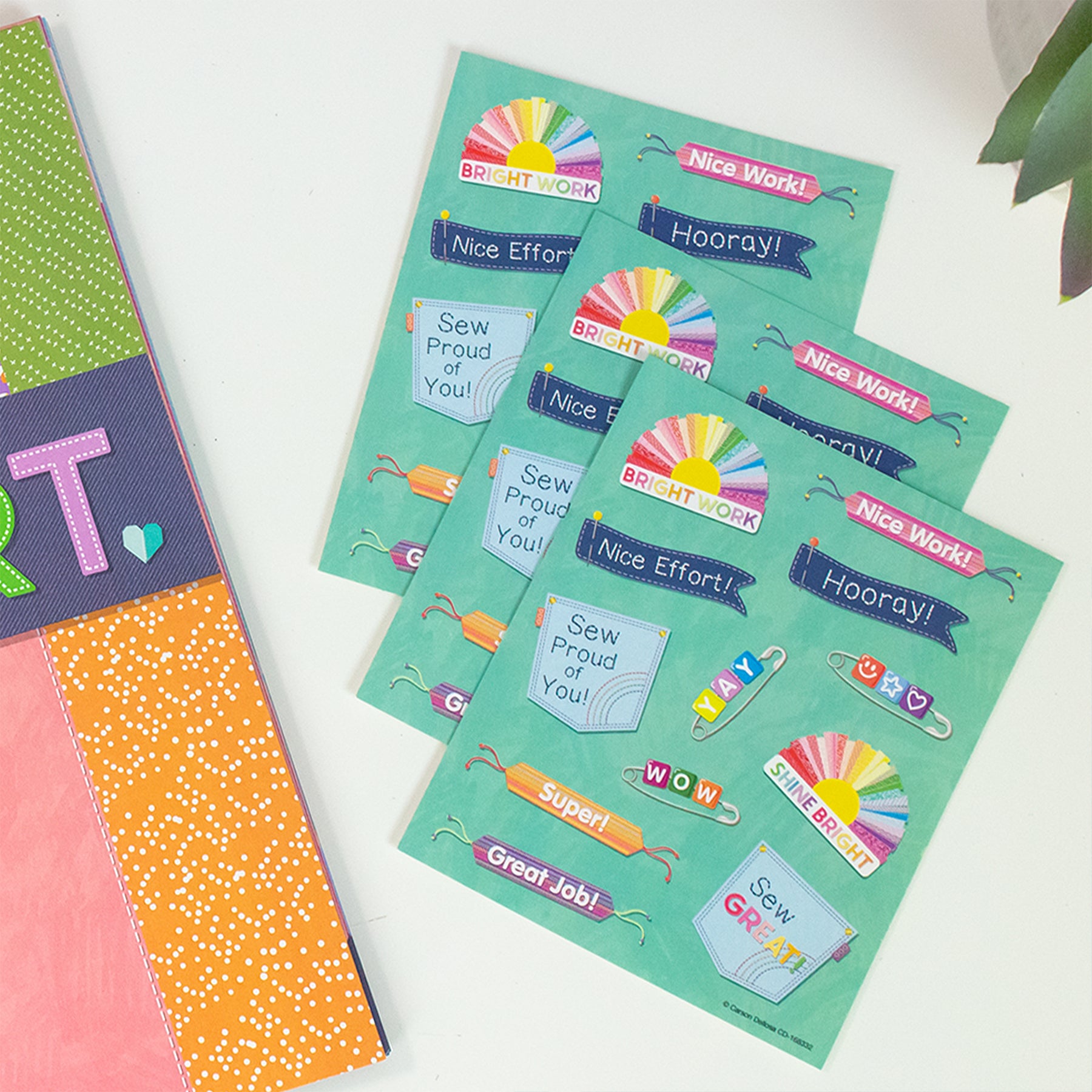 Crafty and Cool Motivators Motivational Stickers, Pack of 72