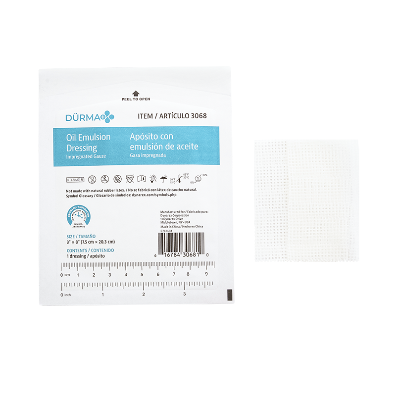 Oil Emulsion Dressing, 3" x 8" - 24 pcs per Box/6 Boxes per Case