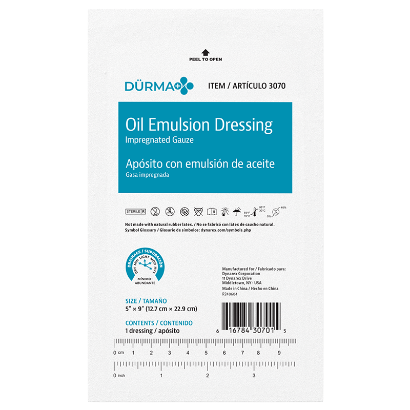 Oil Emulsion Dressing, 5" x 9"- 12 pcs per Box/6 Boxes per Case