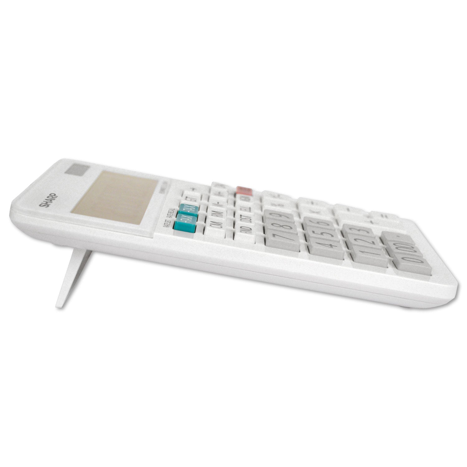 4-Key Memory, Sign Change, Backspace Key, Auto Power Off, Double Zero - 12 Digits - LCD - 0.6" Height x 4.4" Width x 6.6" Depth - White - Desktop - 1 Each