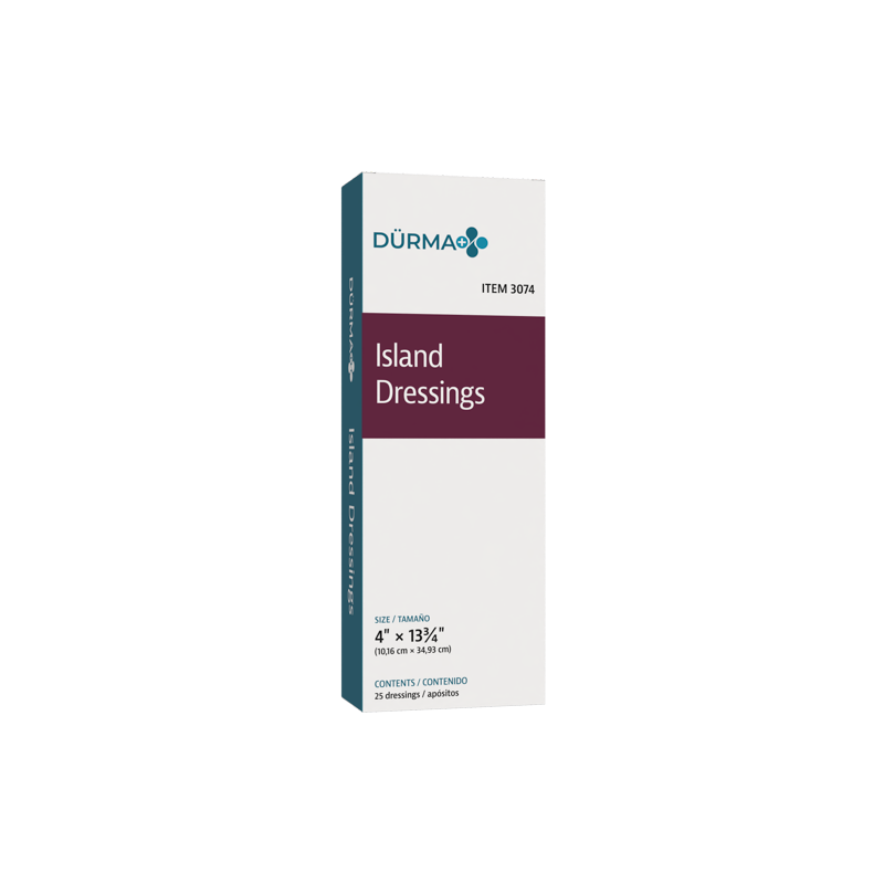 Island Dressing Sterile, 4" x 13 3/4" - 25 pcs per Box/6 Boxes per Case