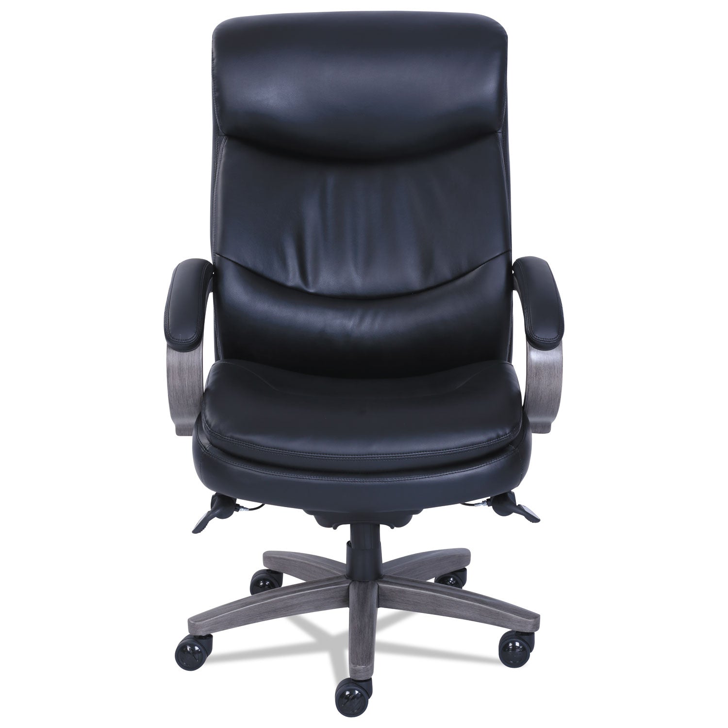 La-Z-Boy ComfortCore Chair - Black Seat Color - Memory Foam Seat Material - Black Back Color - Black - Bonded Leather - Armrest - 1 Each