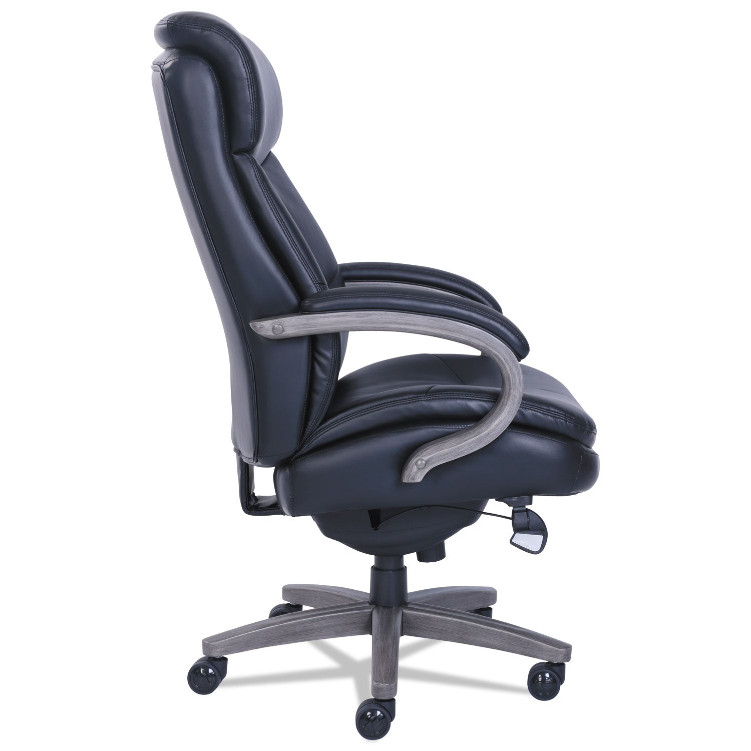La-Z-Boy ComfortCore Chair - Black Seat Color - Memory Foam Seat Material - Black Back Color - Black - Bonded Leather - Armrest - 1 Each