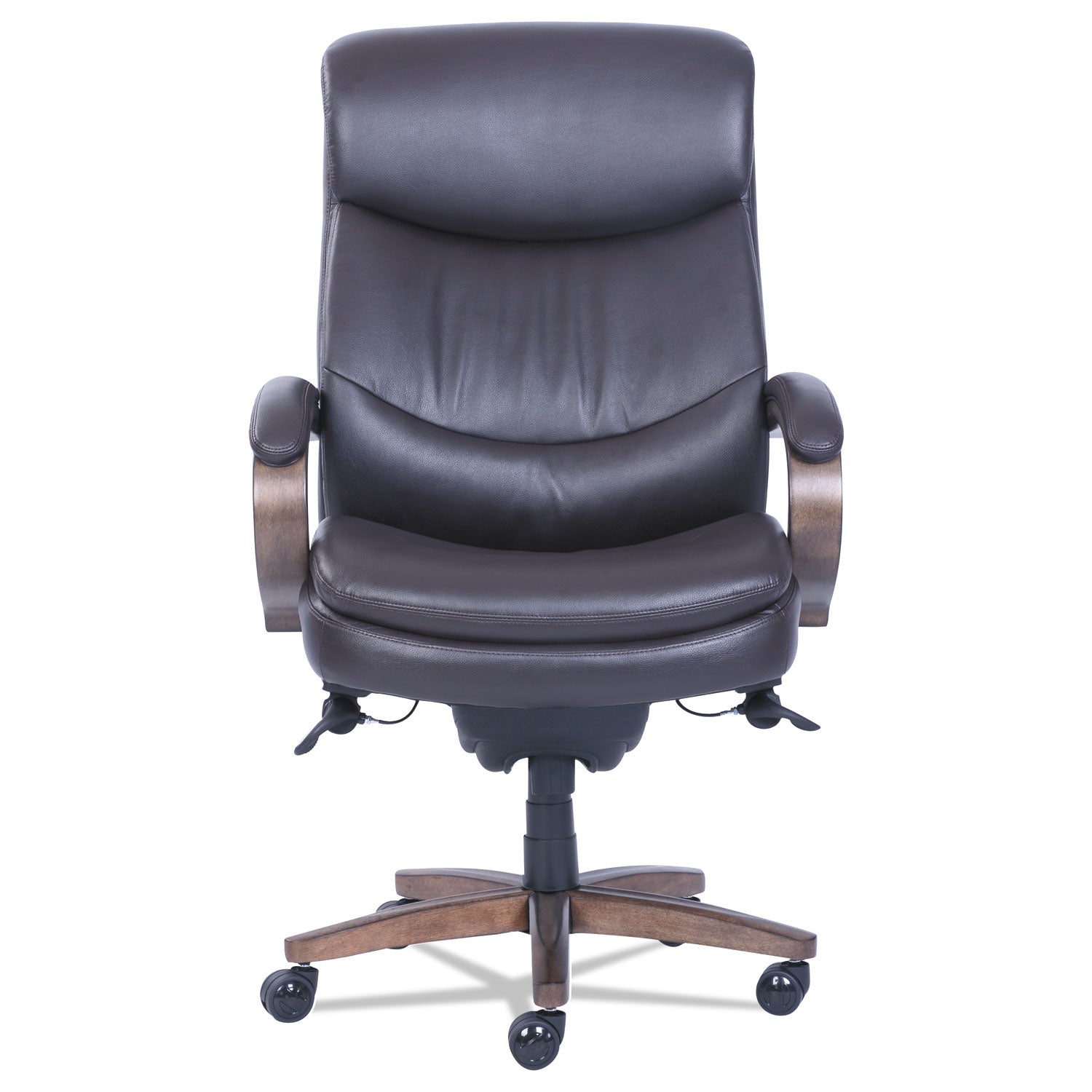 La-Z-Boy ComfortCore Chair - Brown Seat Color - Memory Foam Seat Material - Brown Back Color - Brown - Bonded Leather - Armrest - 1 Each