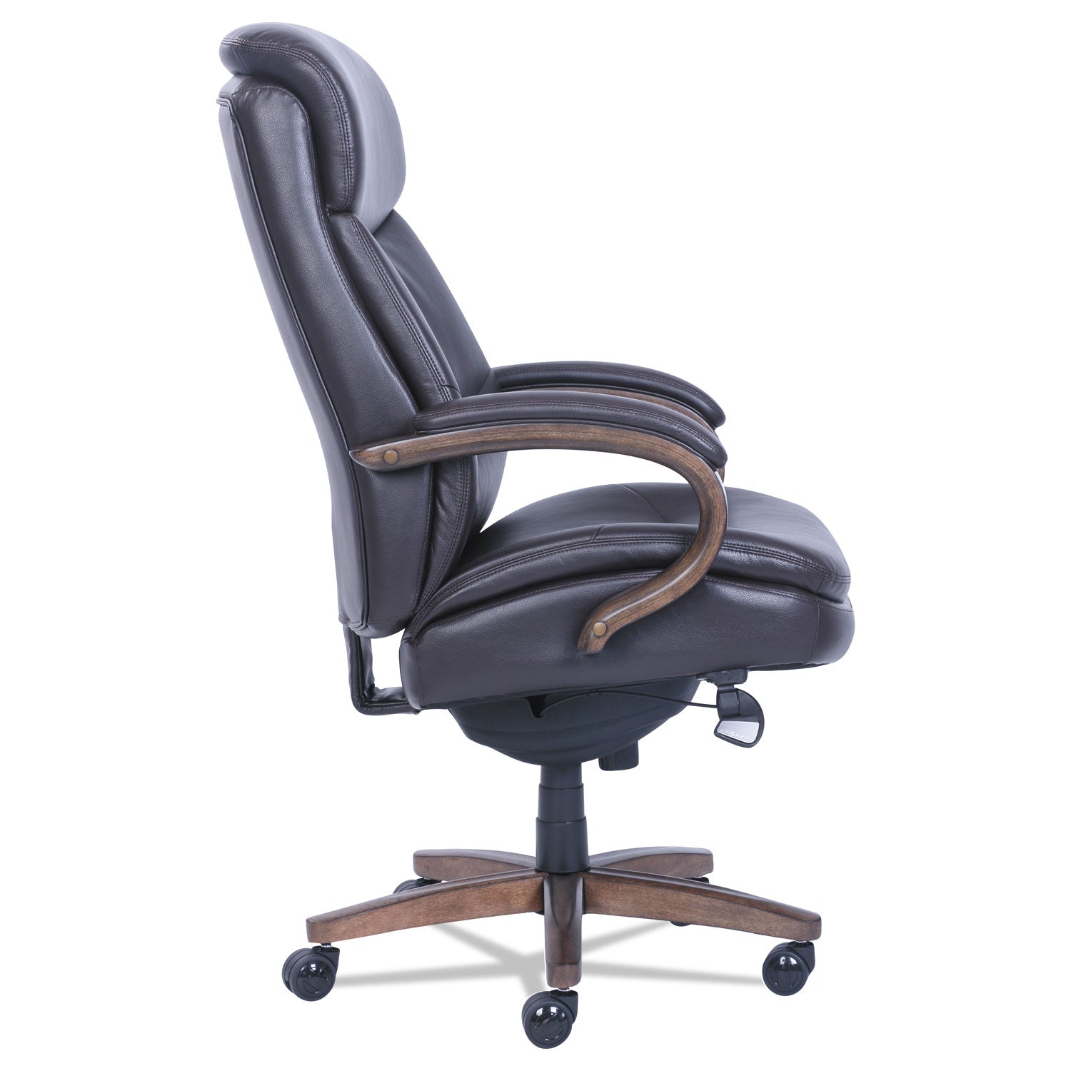 La-Z-Boy ComfortCore Chair - Brown Seat Color - Memory Foam Seat Material - Brown Back Color - Brown - Bonded Leather - Armrest - 1 Each