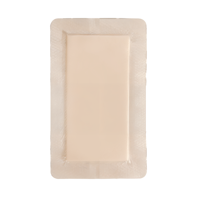 SiliGentle - Silicone Bordered Foam Dressing, 4" x 8" - 10 pcs per Box/12 boxes per Case