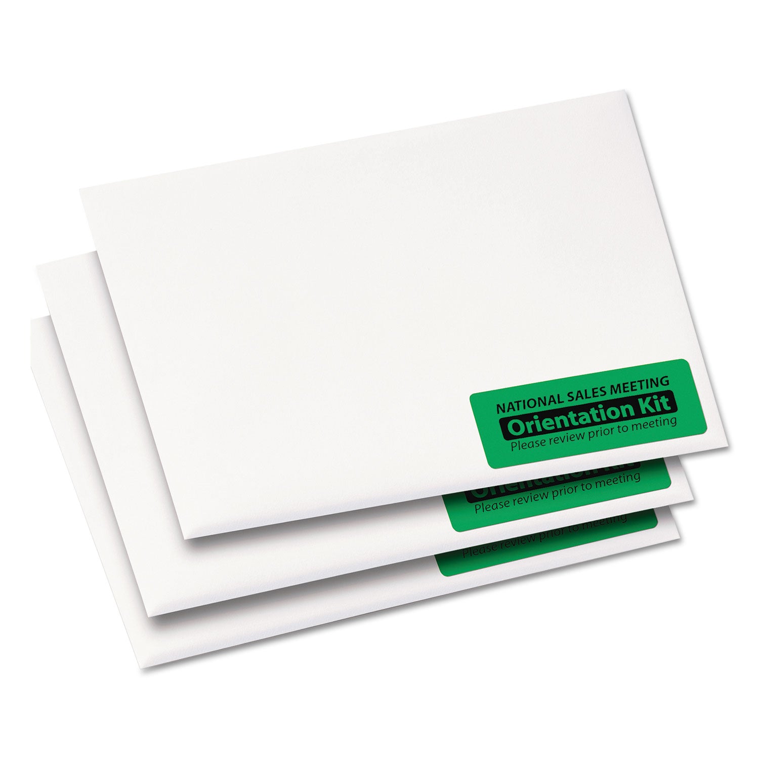 High-Visibility Labels, Permanent Adhesive, Neon Green, 1" x 2-5/8", 750 Labels