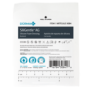 SiliGentleAG - Silicone Bordered Foam Dressing, 2" x 2" - 10 pcs per Box/5 boxes per Case