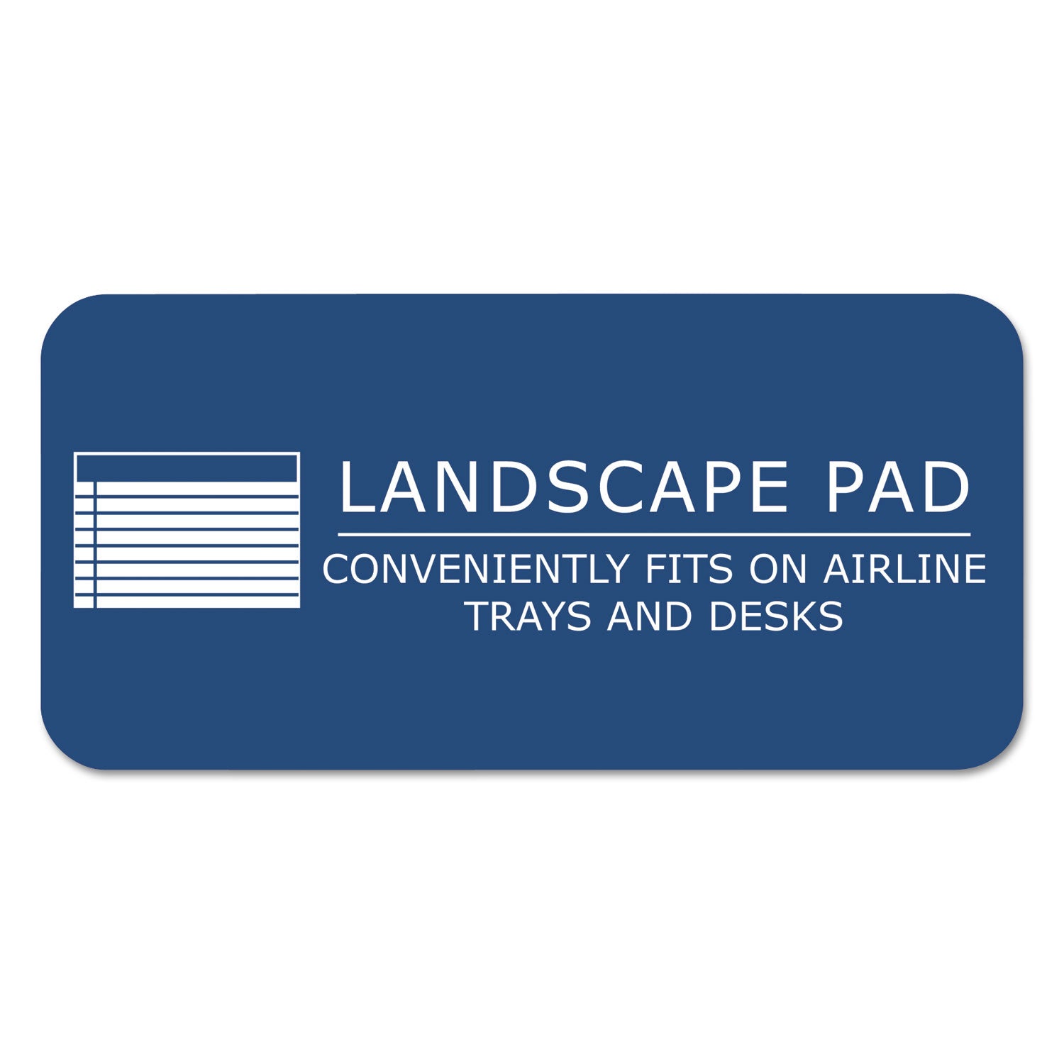 Roaring Spring Wide College Ruled Landscape Legal Pad, 40 Sheets, 80 Pages, 11" x 9.5", White, Stapled/Tapebound, Black Binding, Recycled, 1 Each