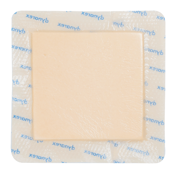 SiliGentleAG - Silicone Bordered Foam Dressing, 6" x 6" - 10 pcs per Box/5 boxes per Case