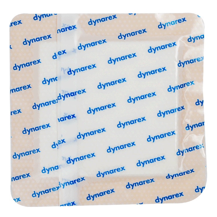 SiliGentleAG - Silicone Bordered Foam Dressing, 6" x 6" - 10 pcs per Box/5 boxes per Case