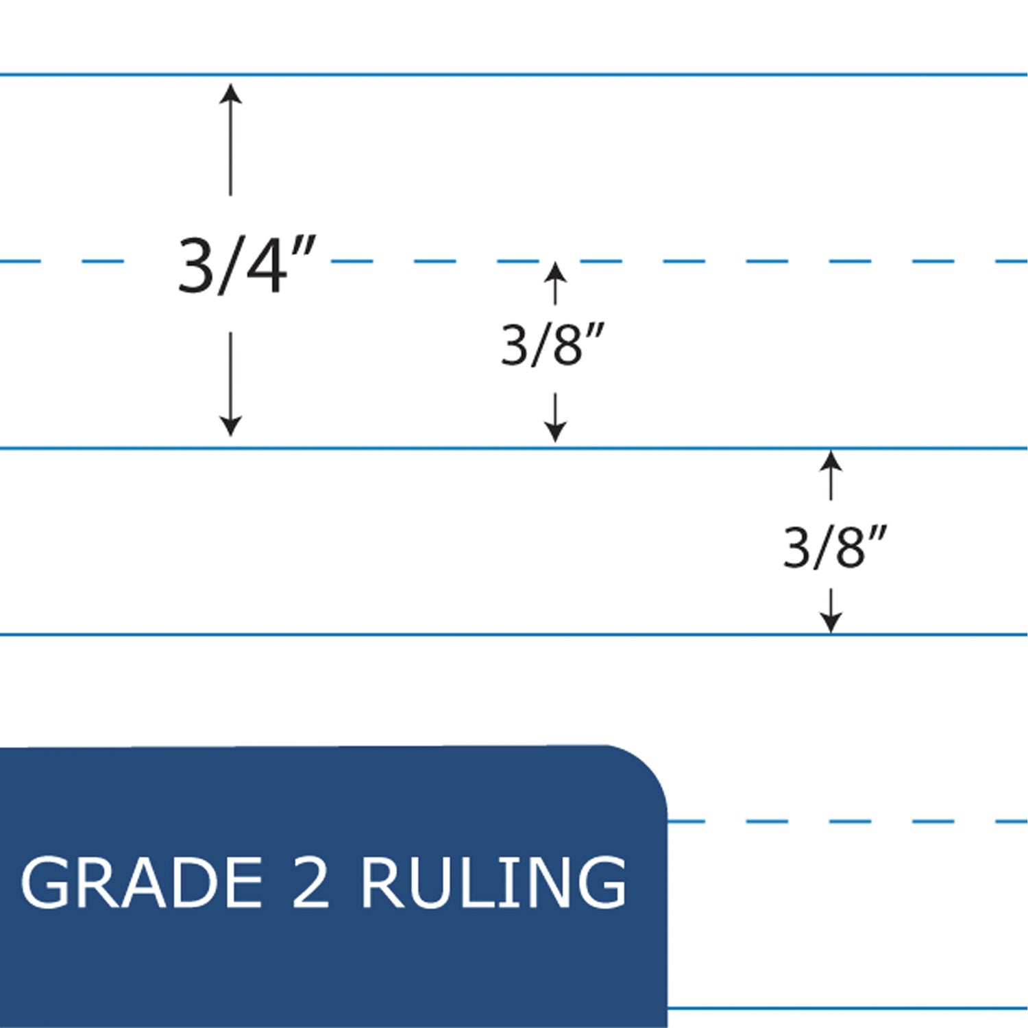 Roaring Spring Grade School Ruled Marble Flexible Cover Composition Book, 50 Sheets, 100 Pages, 9 3/4" x 7 3/4", Blue Marble Cover, Red Binding, 1 Each