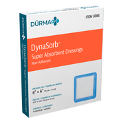DynaSorb - Super Absorbent Dressing, Non-Adherent, 6" x 6" - 10 pcs per Box/12 boxes per Case