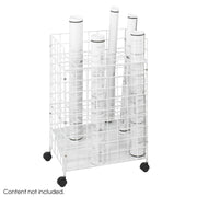 Roll File Wire 24 Tube Wht
