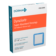 DynaSorb - Super Absorbent Dressing, Self-Adherent, 6" x 6" - 10 pcs per Box/12 boxes per Case