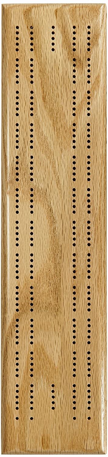 Competition Cribbage Set (Made in USA) - Solid Wood Sprint 2 Track Board with Metal Pegs