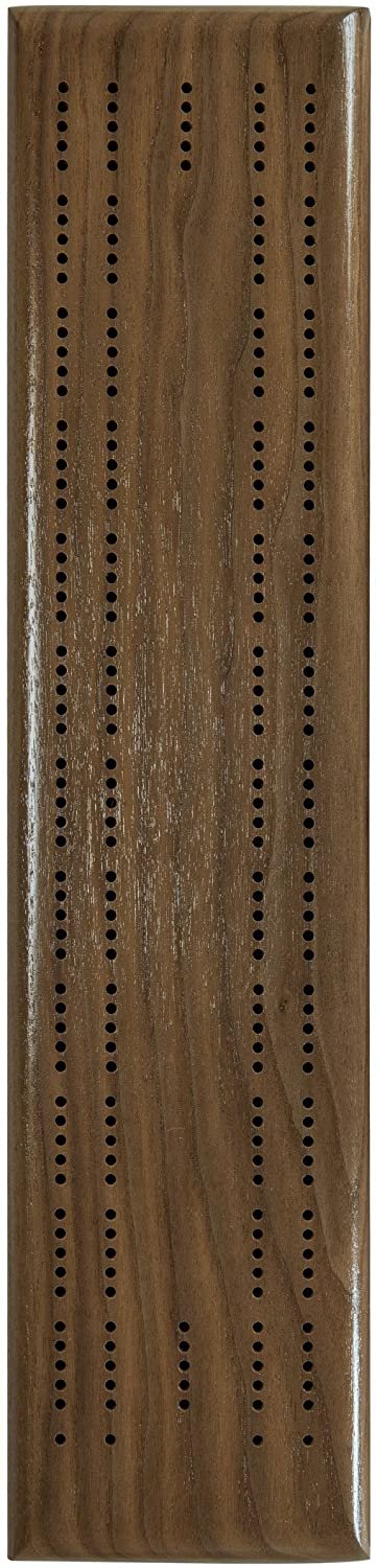 Competition Cribbage Set (Made in USA) - Solid Wood Sprint 2 Track Board with Metal Pegs