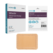 SiliGentle - Silicone Bordered Foam Dressing, 8" x 6" - 5 per box/12 boxes per case