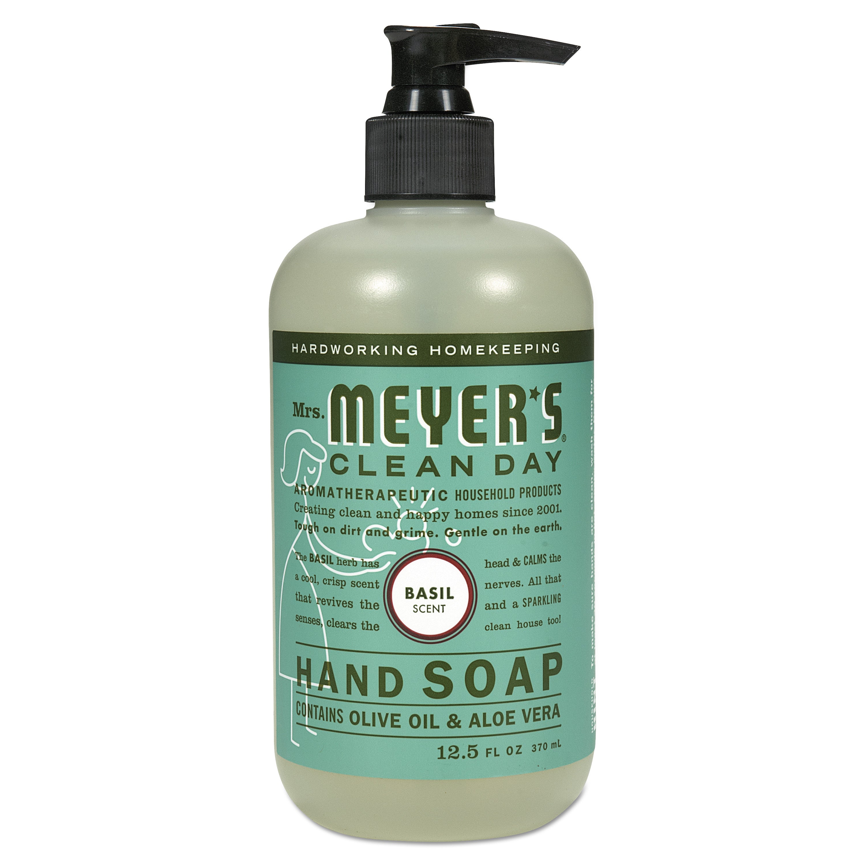 Clean Day Liquid Hand Soap, Basil Scent, 12.5 oz, 6/Carton