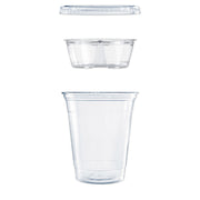 Clear PET Grab n Go Kit Combo with Insert, 12 oz, Plastic, Clear, 500/Carton