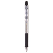 Pentel Recycled Retractable R.S.V.P. Pens - 1 mm Medium Pen Point - Refillable - Retractable - Black Ink - Oil Based - Clear, Transparent Barrel - Stainless Steel Tip - 1 Dozen