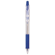 Pentel Recycled Retractable R.S.V.P. Pens - 1 mm Medium Pen Point - Refillable - Retractable - Blue Ink - Clear Barrel - Stainless Steel Tip - 1 Dozen