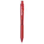 Pentel WOW! Retractable Ballpoint Pens - 1 mm Medium Pen Point - Retractable - Red Ink - Red Barrel - 1 Dozen