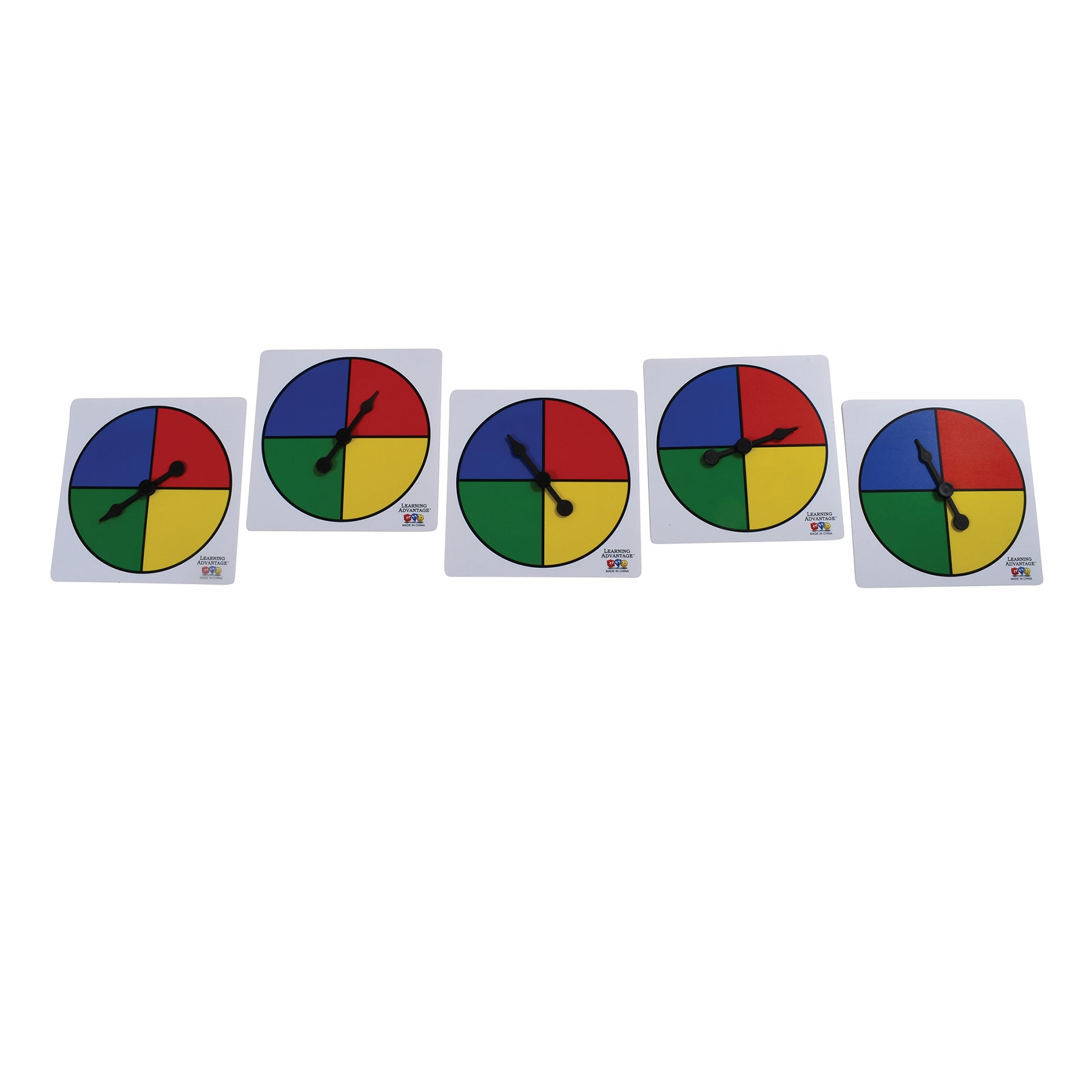 Four-Color Spinners - Set of 5